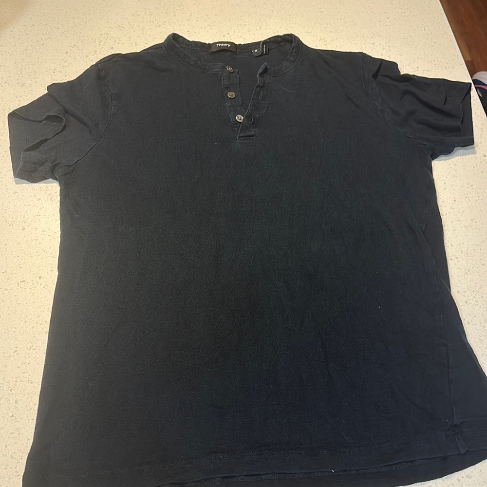 Navy blue theory shirt really good condition
